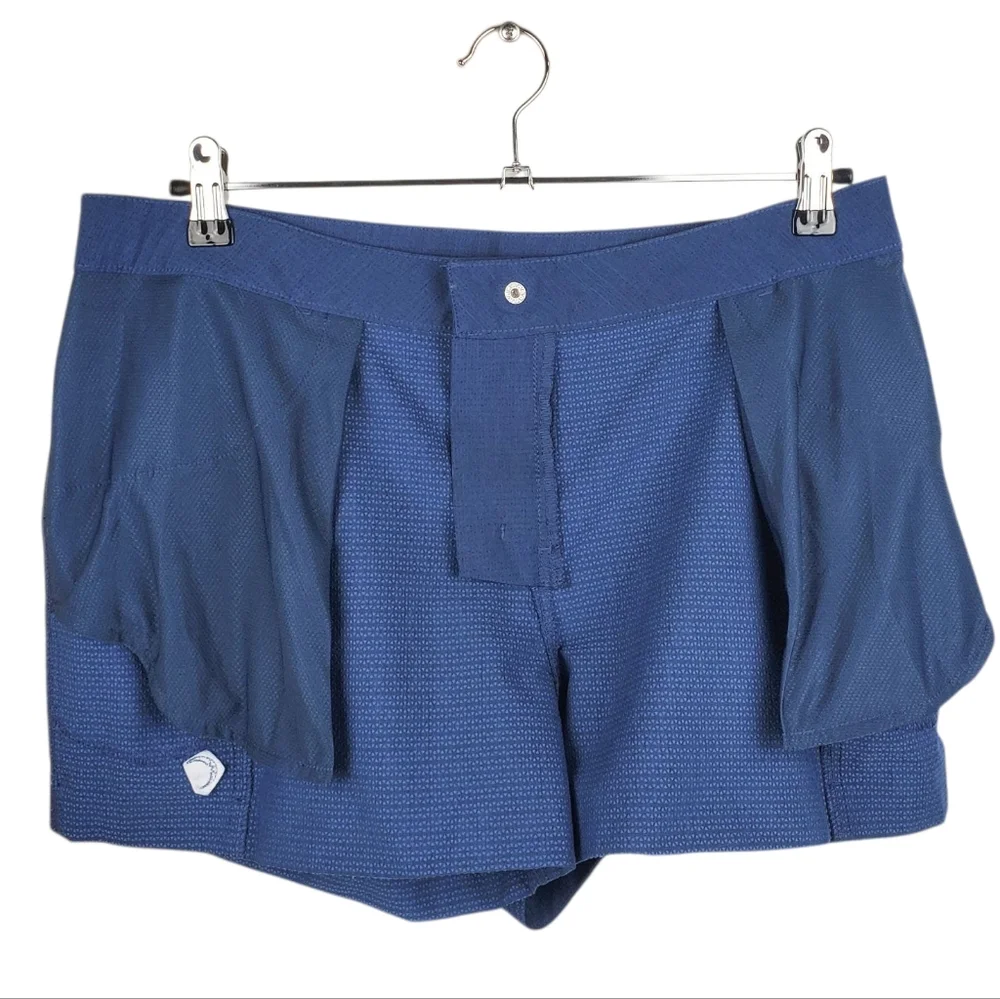 ZYIA Active Blue Performance Athletic Shorts XL Drawstring Pockets